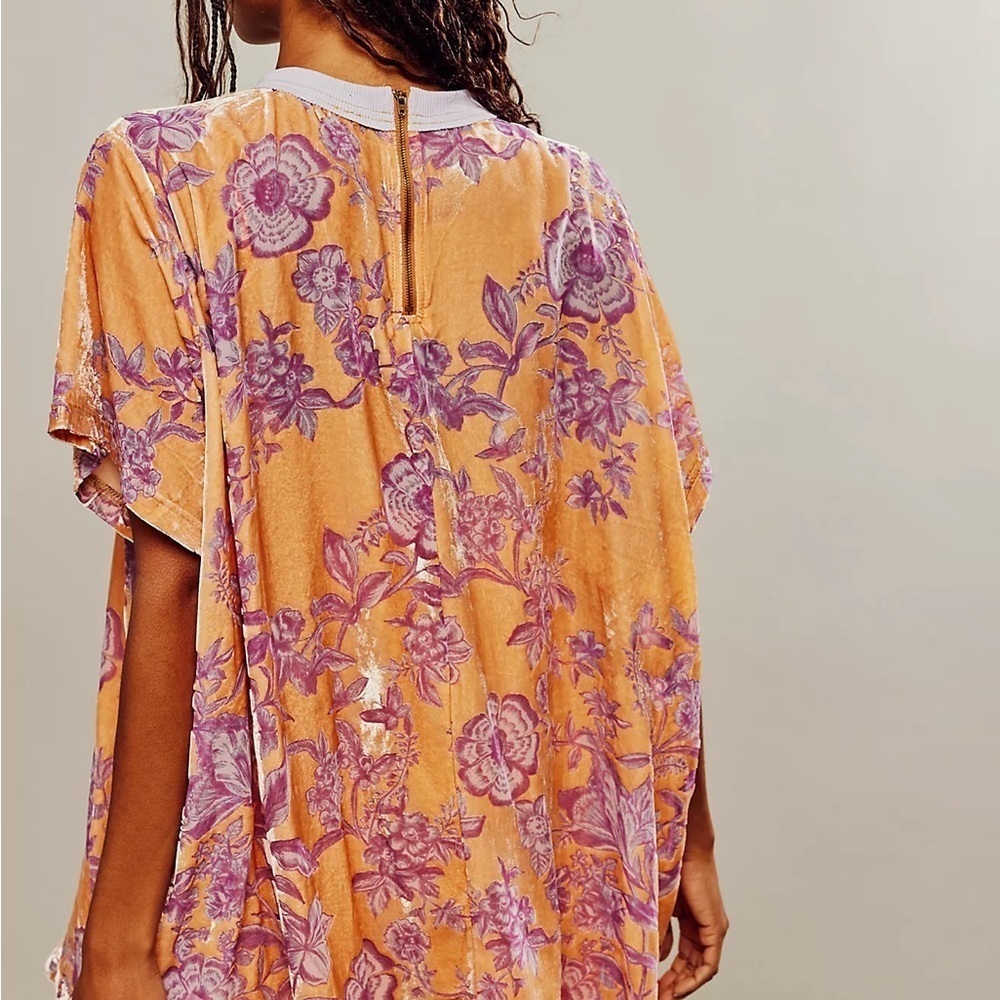 Orange Oversized Relaxed Short Sleeve Tee - Picture 2 of 8
